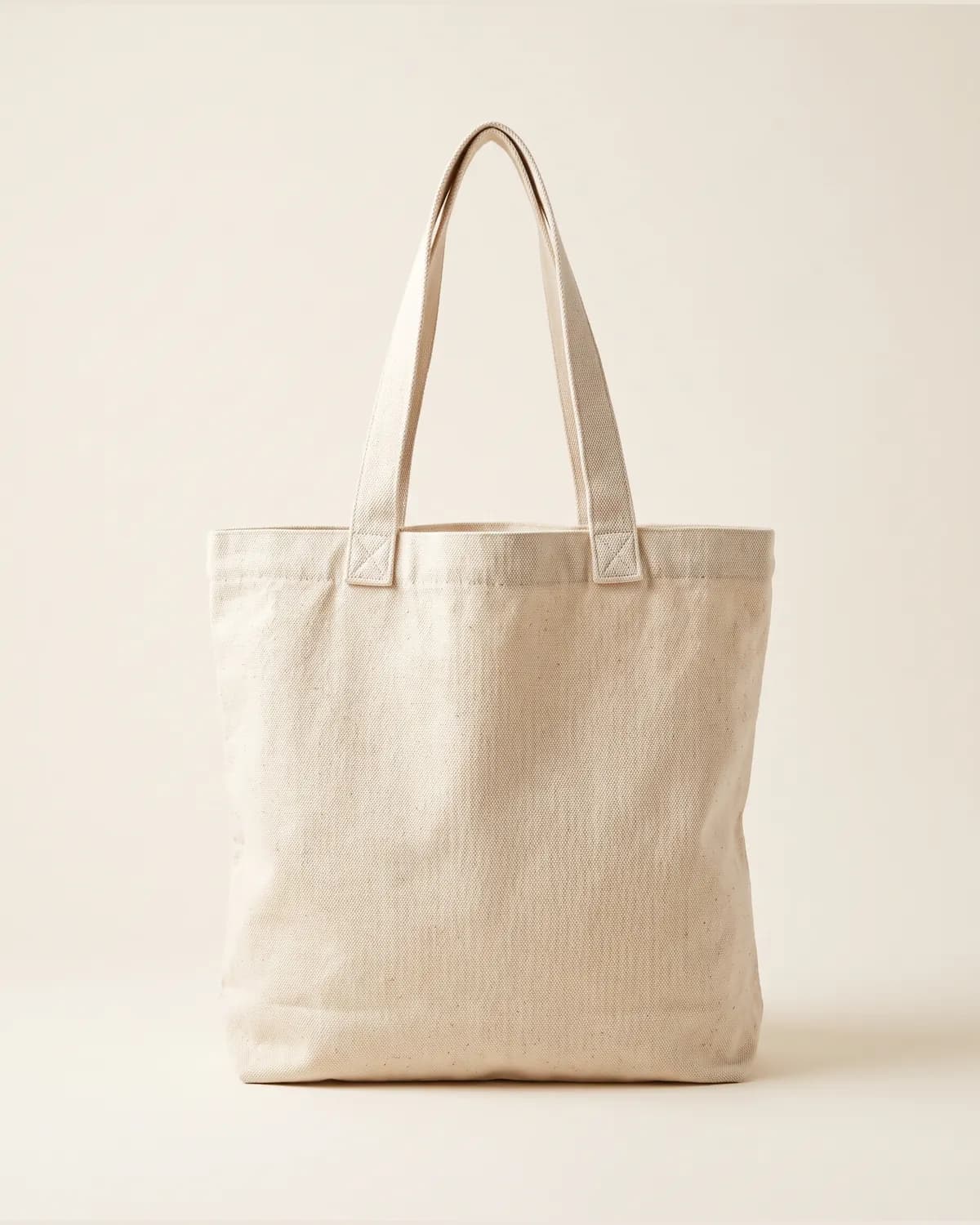 Canvas Tote Bag in natural, front view
