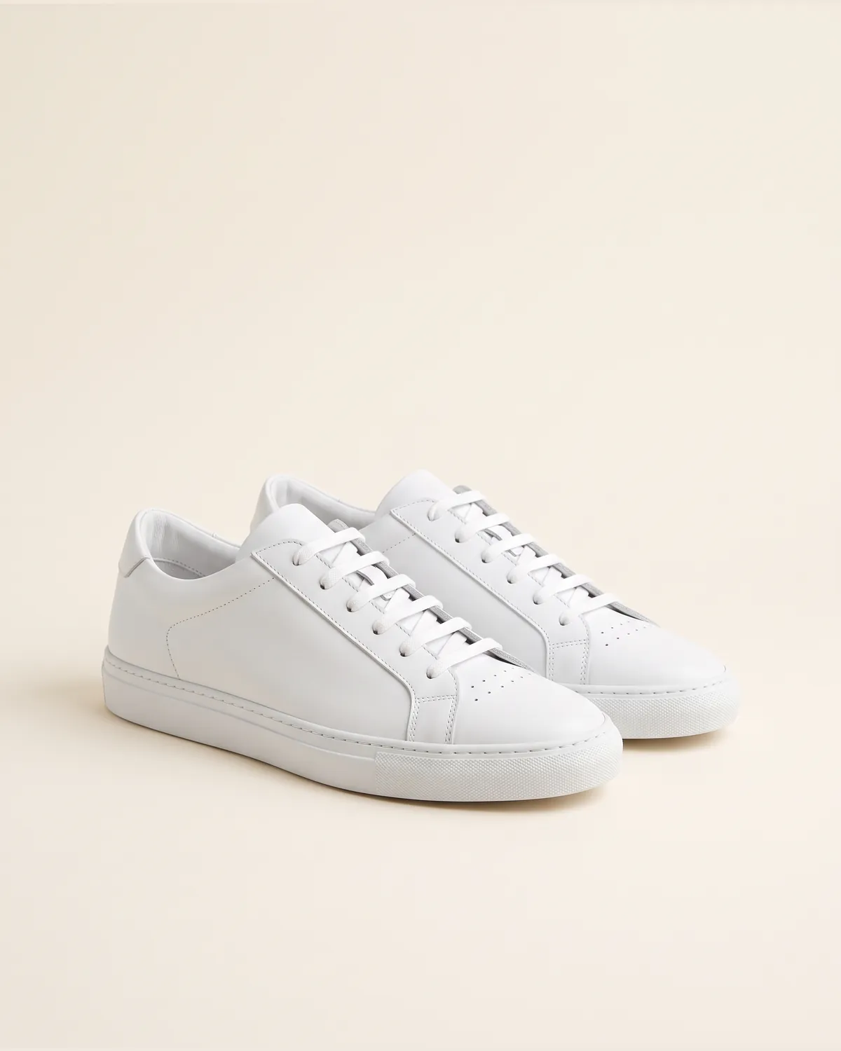 Classic Sneakers in white, front view