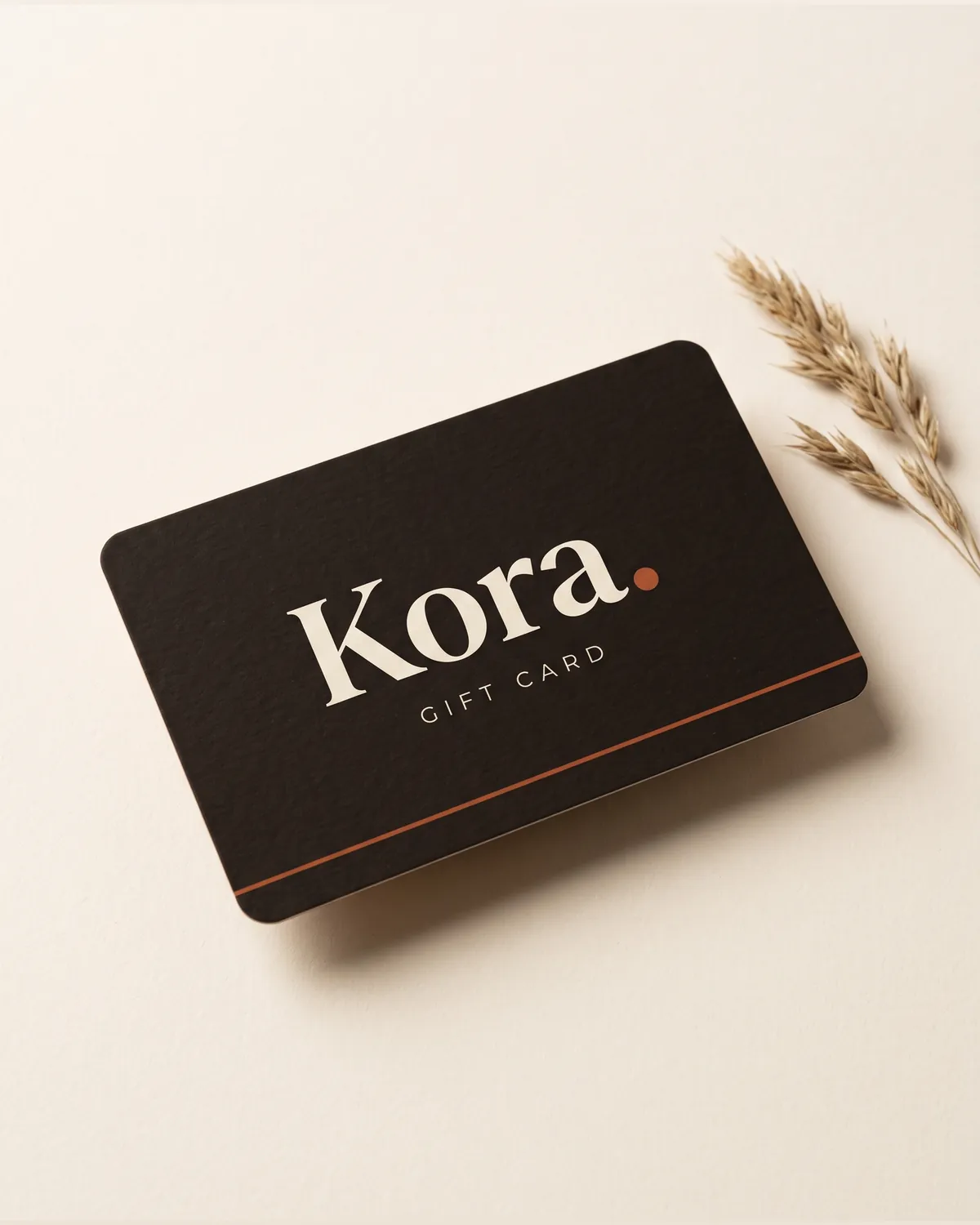 Gift Card in digital, front view